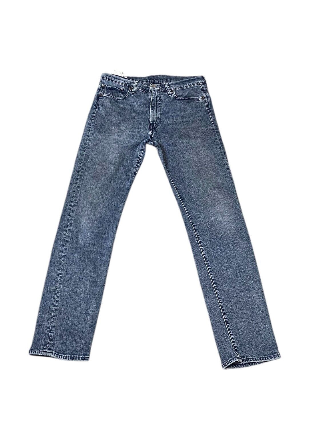Levi's Jeans Mens 33W 33L Blue 502 Denim Red Tab Medium Wash Straight Leg Preppy