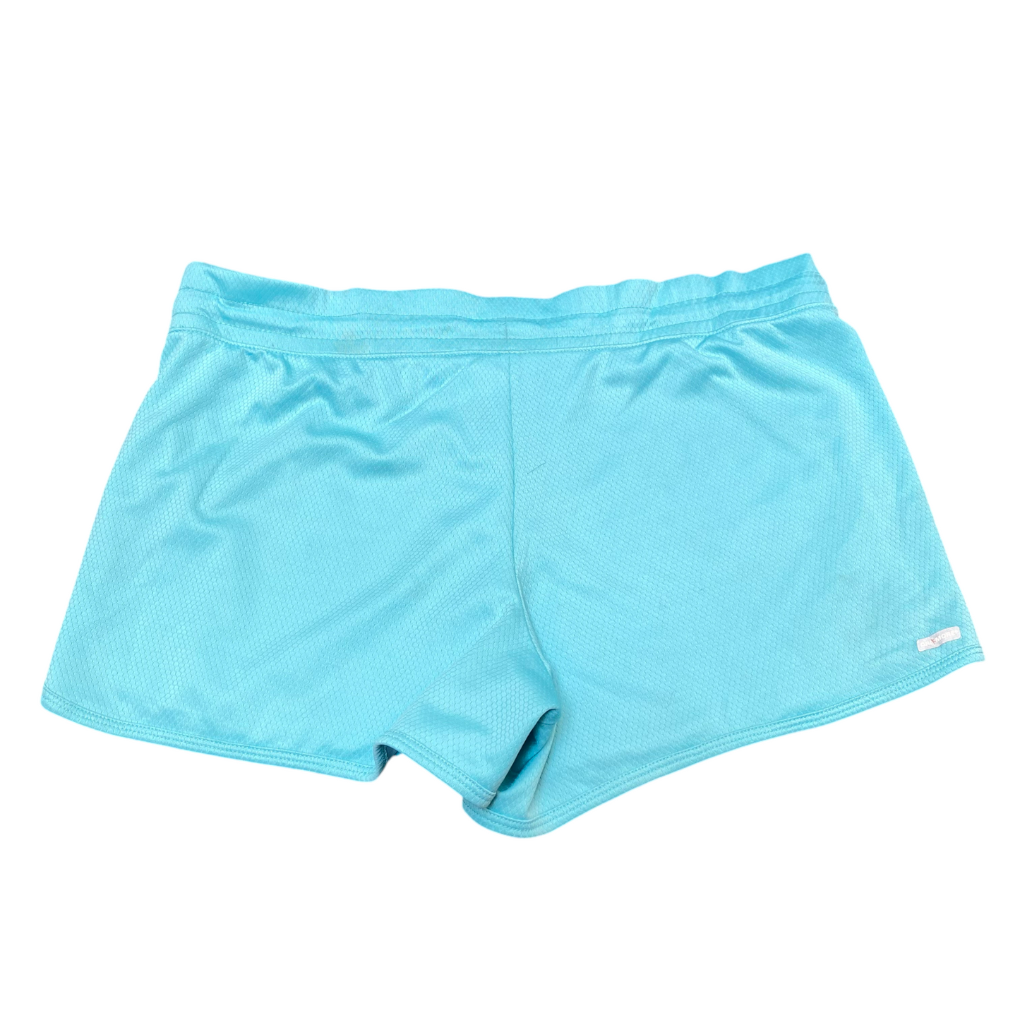 Running Sprinter Shorts Women Medium Blue Allover Mesh Athletic Drawstring Waist