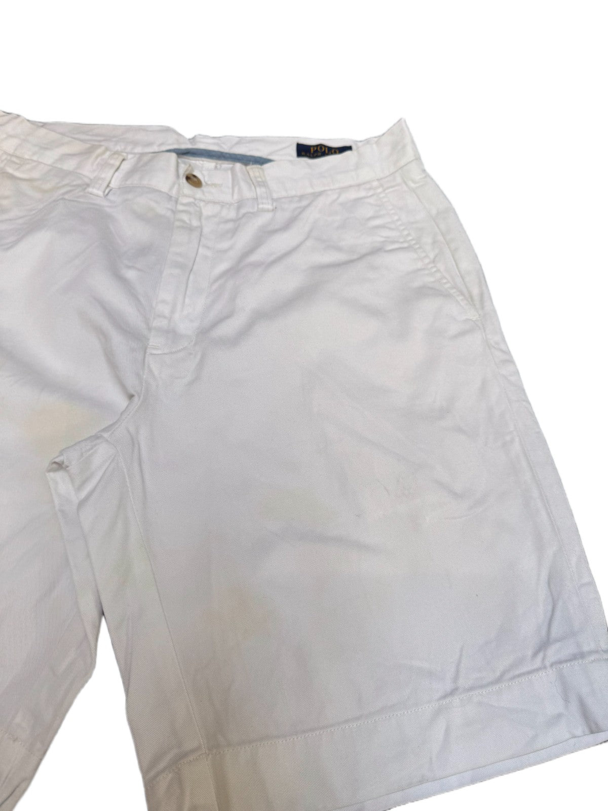 Polo Ralph Lauren Chino Shorts Fits as Mens Medium 32" Waist White Classic Fit