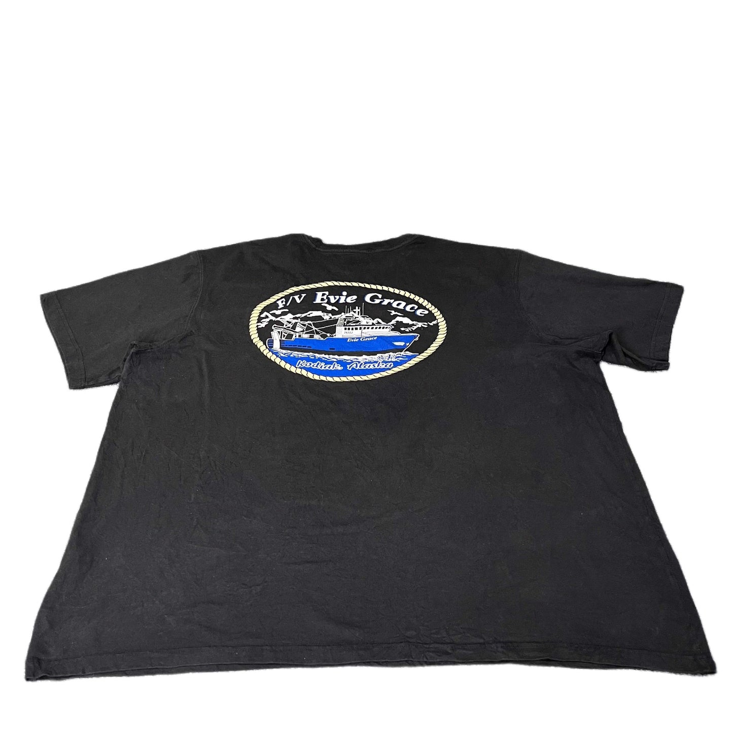 Carhartt Pocket T-Shirt Womens 3XL Black Evie Grace Kodiak Alaska Loose Fit Tee