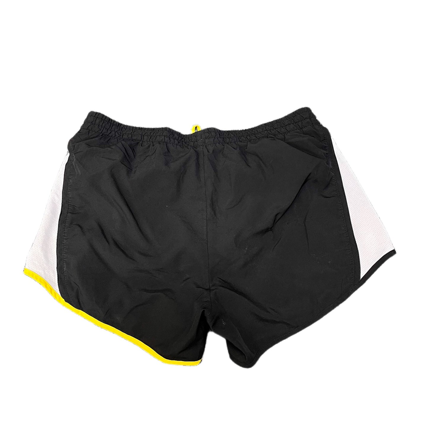 Nike Livestrong Dri-Fit Running Shorts Women S 28" Waist Black White Mesh Panels
