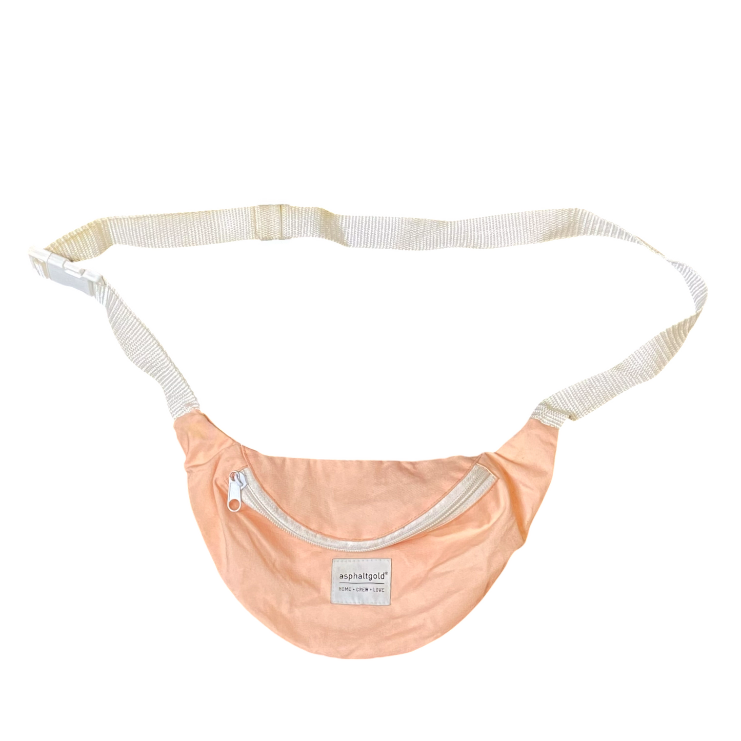 Asphaltgold Unisex Travel Fanny Pack Bum Bag Orange Adjustable Strap Zipper
