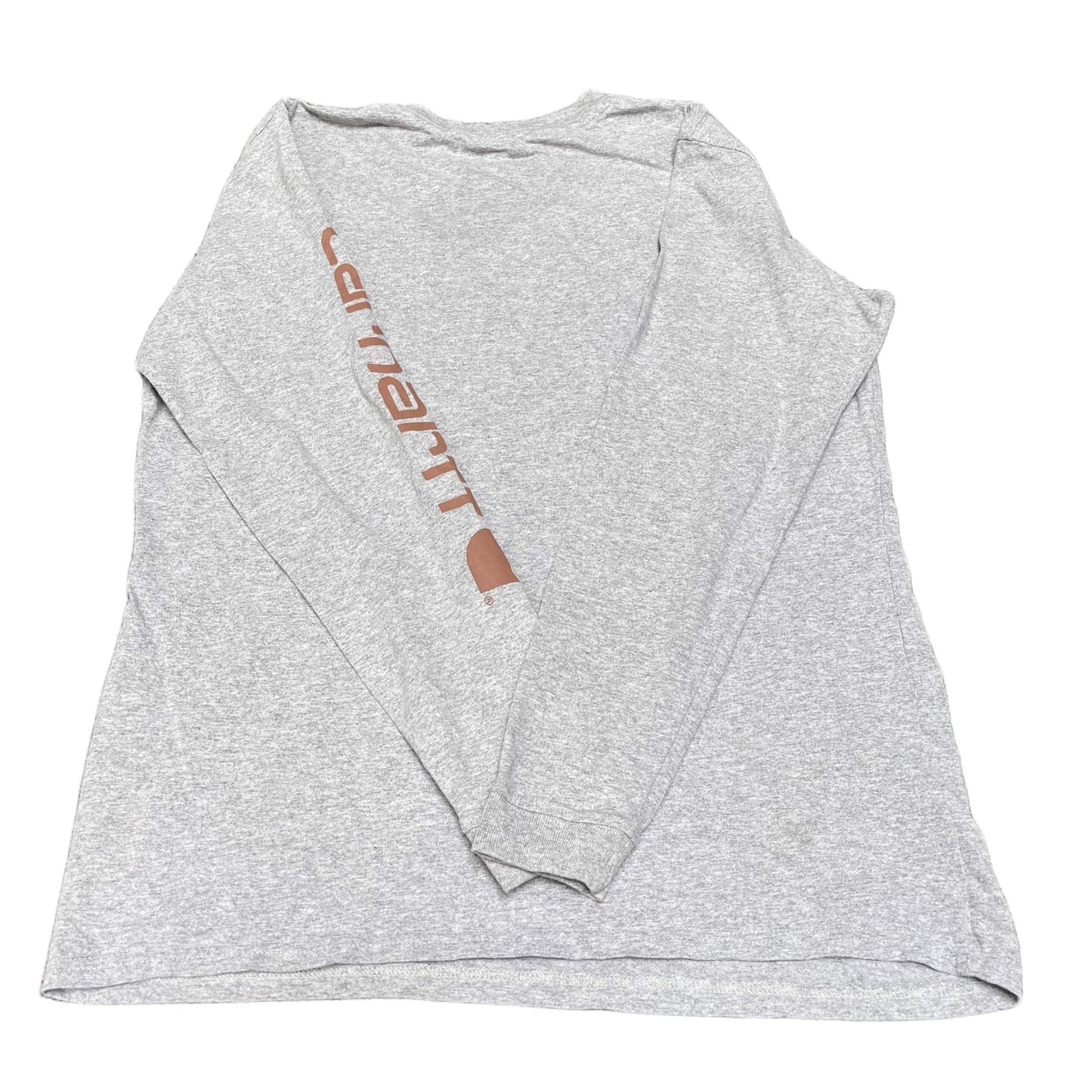 Carhartt T-Shirt Boys Medium Grey Original Fit Long Sleeve Crewneck Workwear Tee
