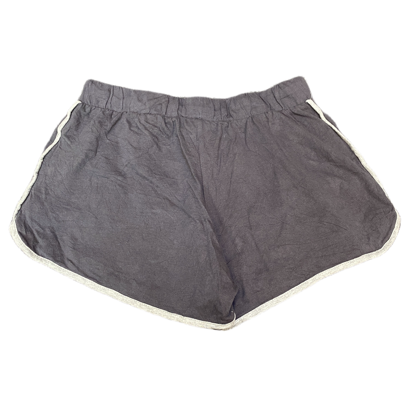 Running Sprinter Shorts Womens S 26" Waist Grey Athletic Gym Workout Dolphin Hem
