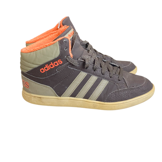 adidas Running Shoes Men's UK 5.5 Black Olive Striped Mid Top Comfort Lace-Up