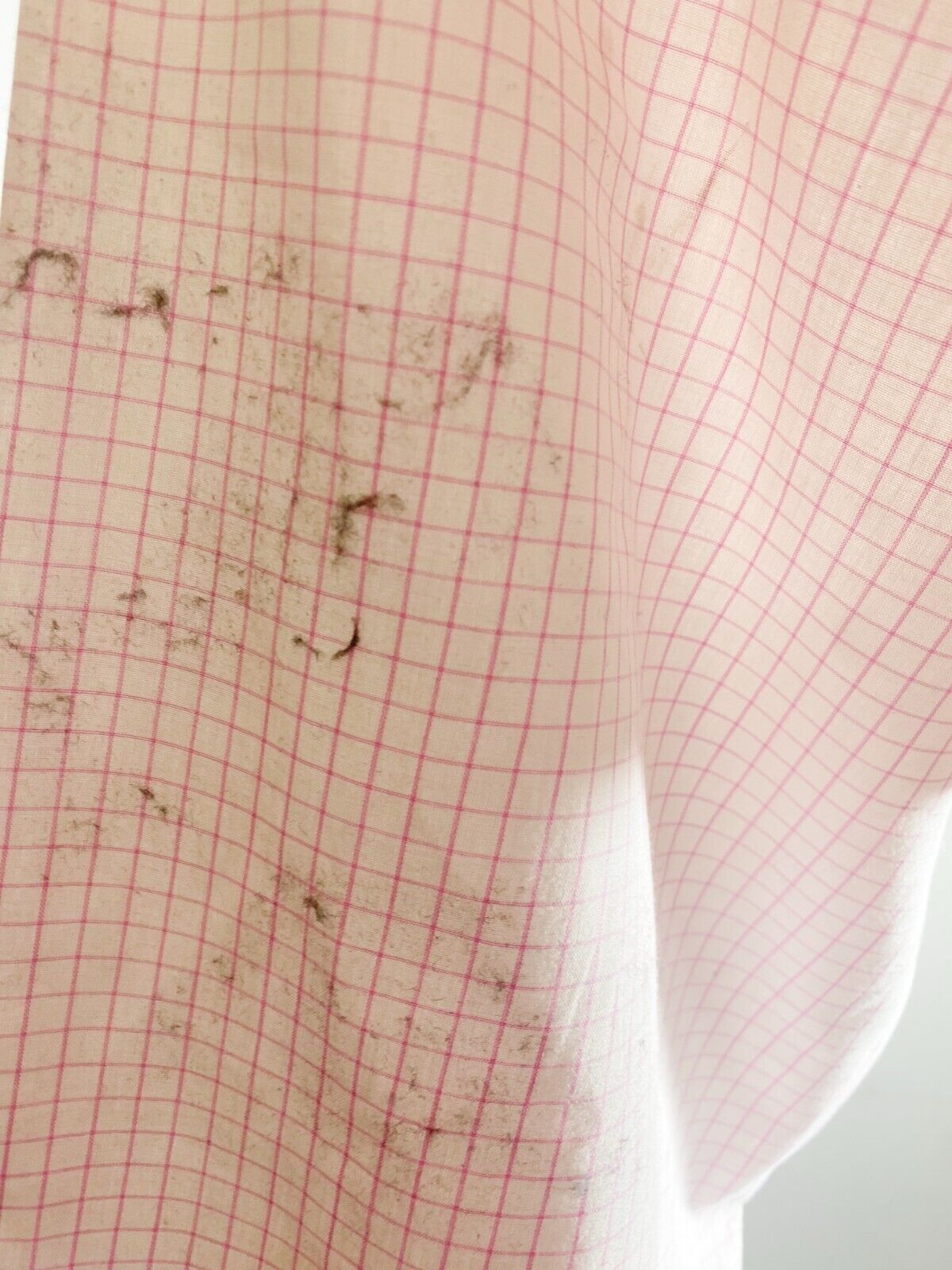 Tommy Hilfiger Shirt Men XL Pink Checkered Long Sleeve Collar Casual Button Down