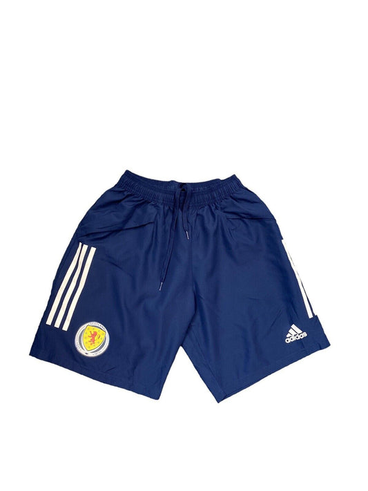 Adidas Sports Shorts Blue Mens M Front Logo