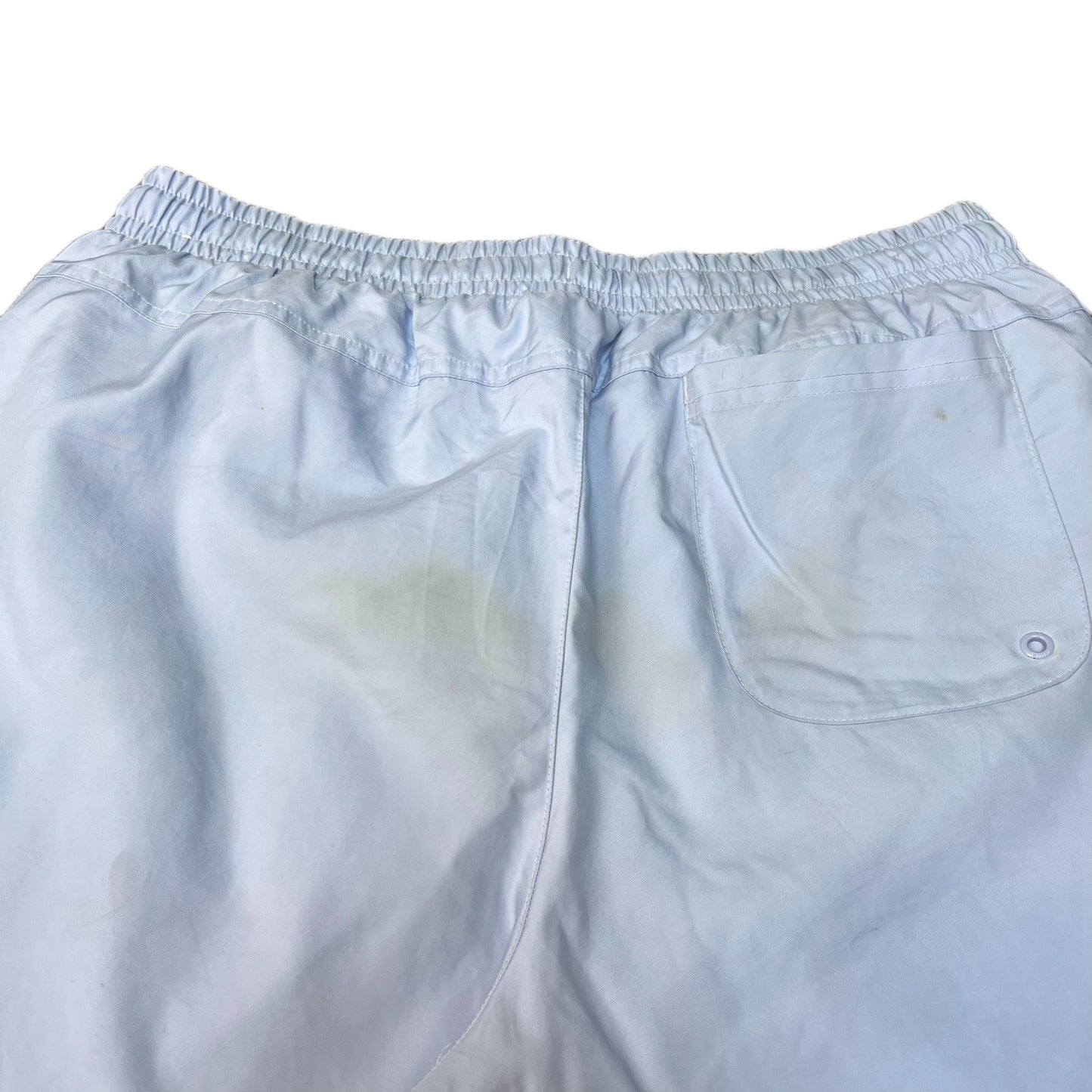 Nike Swim Trunks Board Shorts Mens L 32" Waist Light Blue Mesh Lined Drawstring