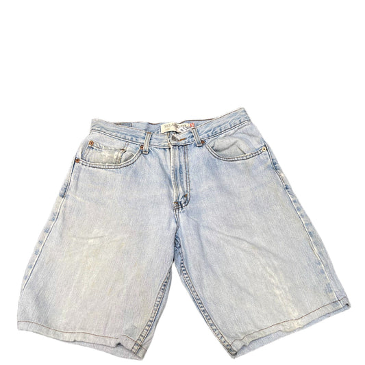 Levi's 550 Shorts Fits as Mens Small 29" Waist Blue Denim Light Wash Relaxed Fit