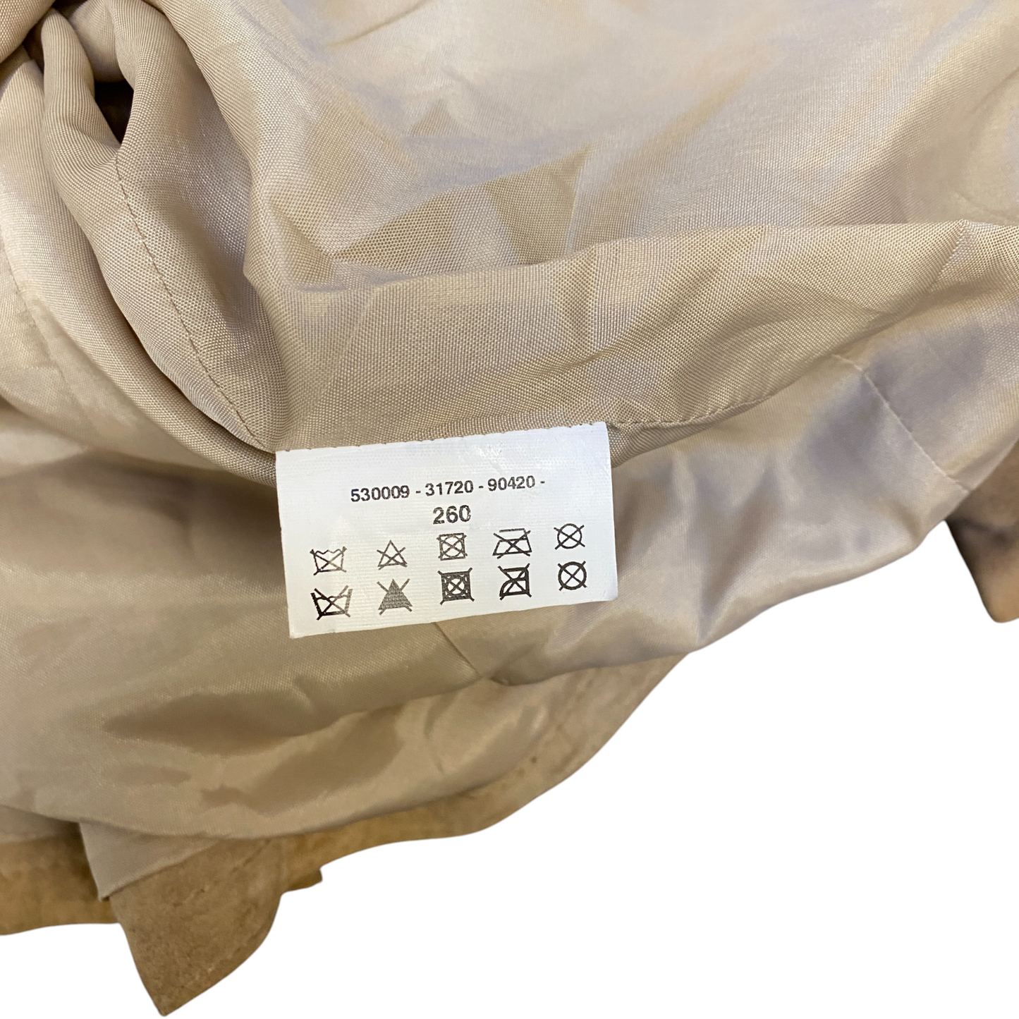 Gerry Weber Suede Leather Blazer Jacket Women Medium Brown Lined Single Breasted