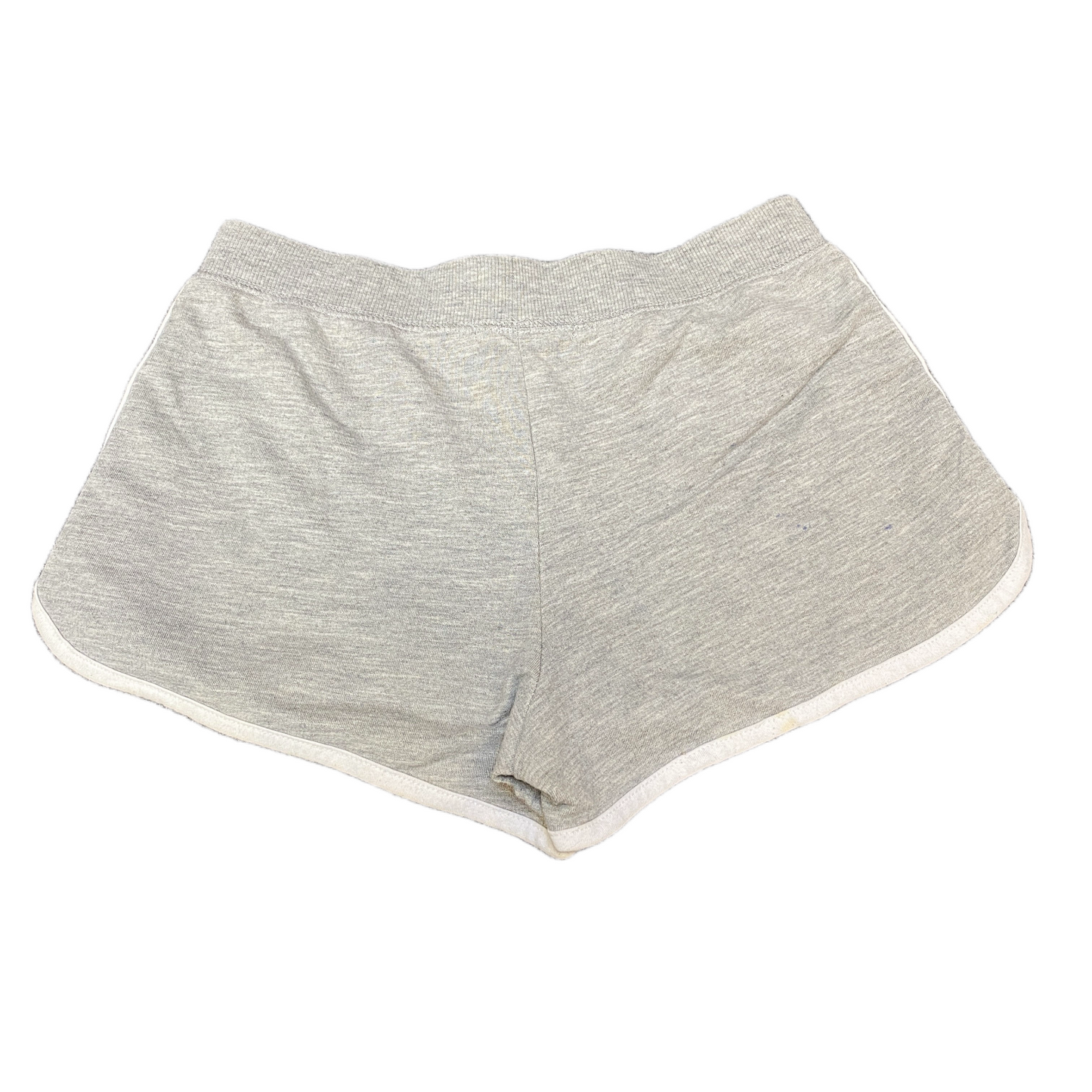 Running Sprinter Shorts Womens M 25" Waist Grey Athletic Gym Workout Dolphin Hem