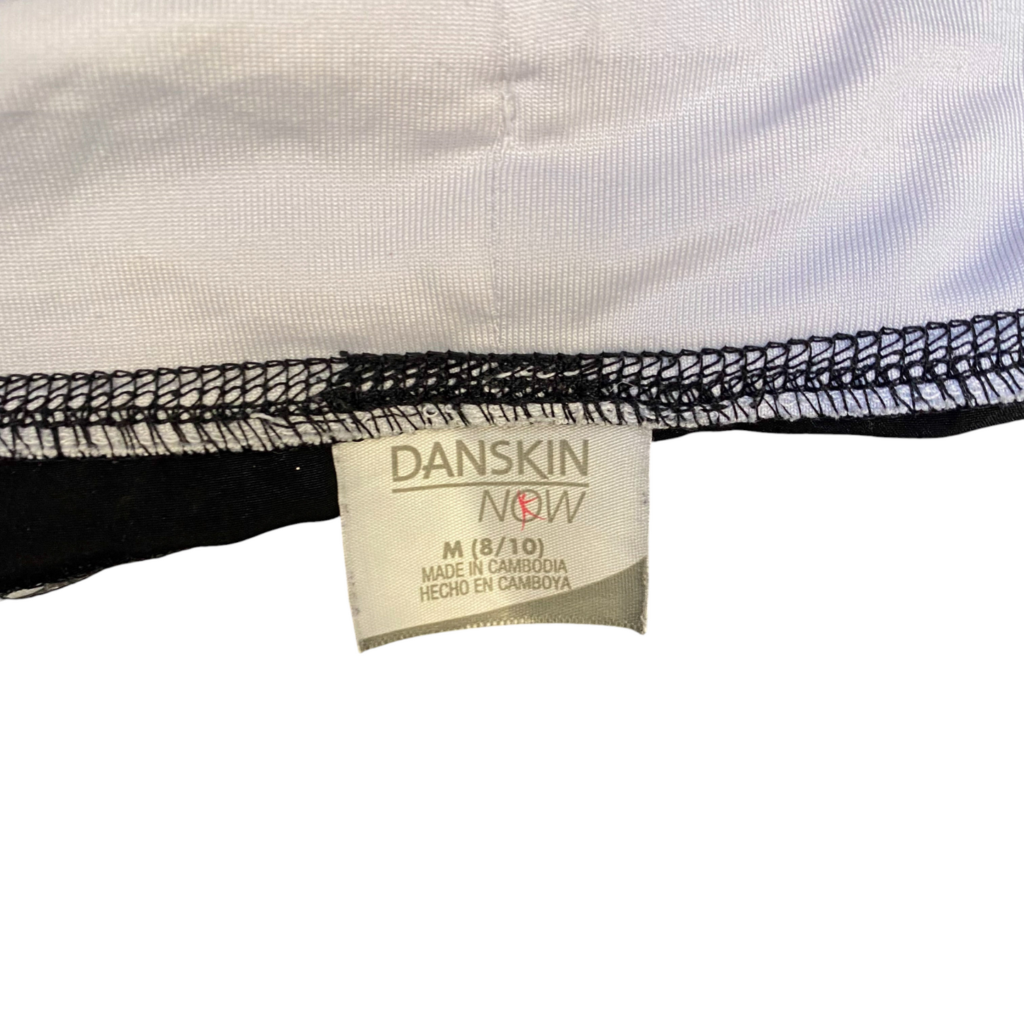 Running Sprinter Shorts Girls Medium Black White Gym Workout Drawstring Waist