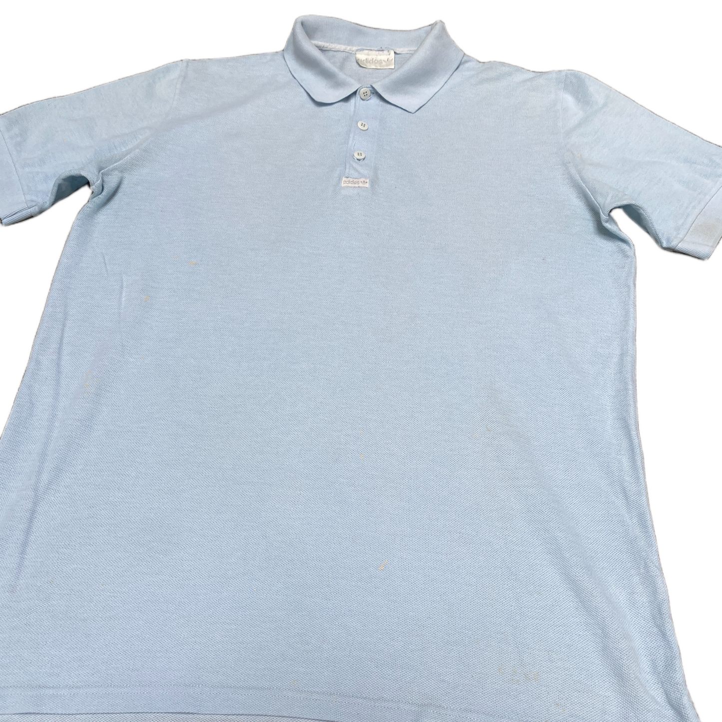 Adidas Polo Shirt Mens M Blue Golf Performance High Low Slit Collared Popover