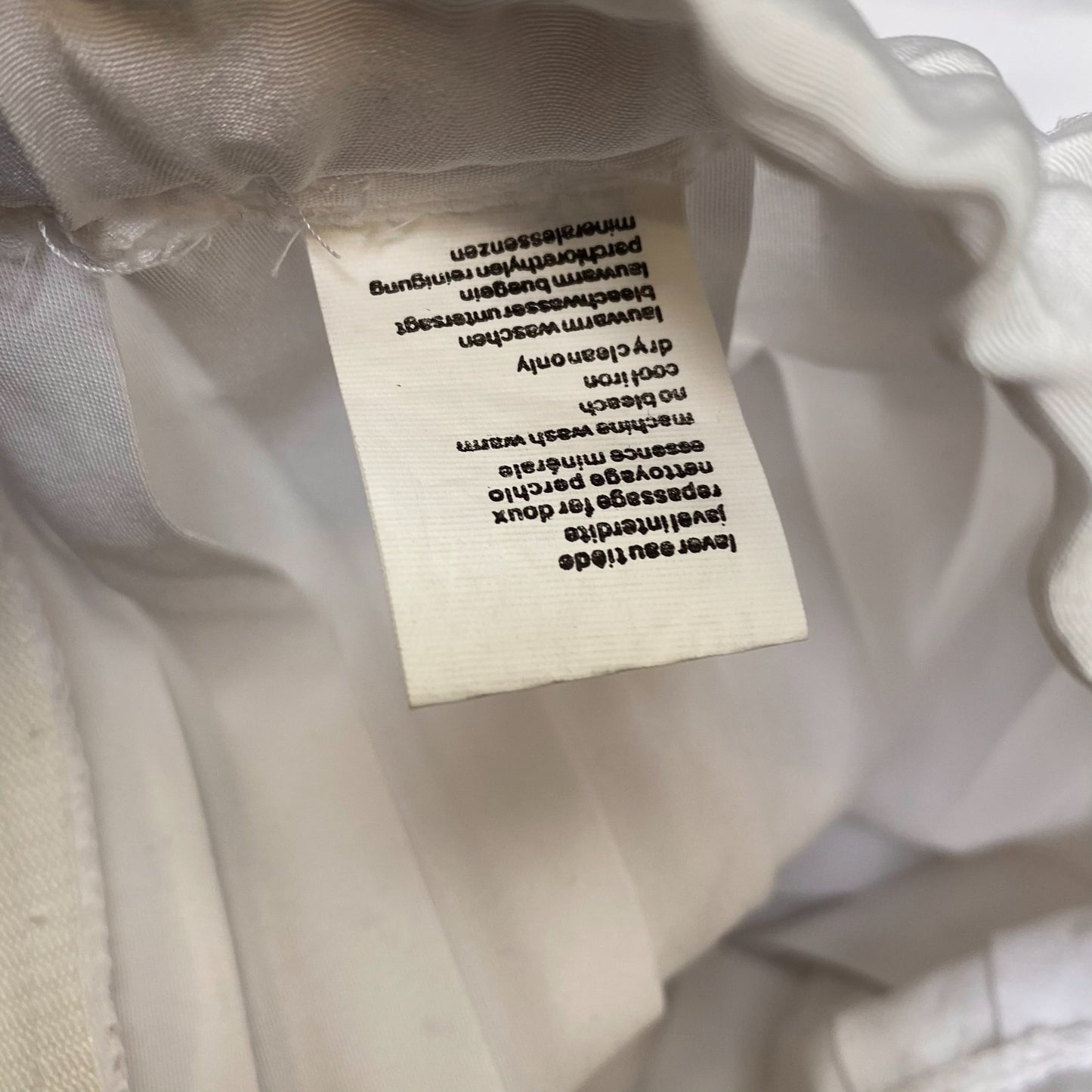 A Line Skirt Womens M White Solid Pleated Silk Satin Carual Fit Prepppy Zipper