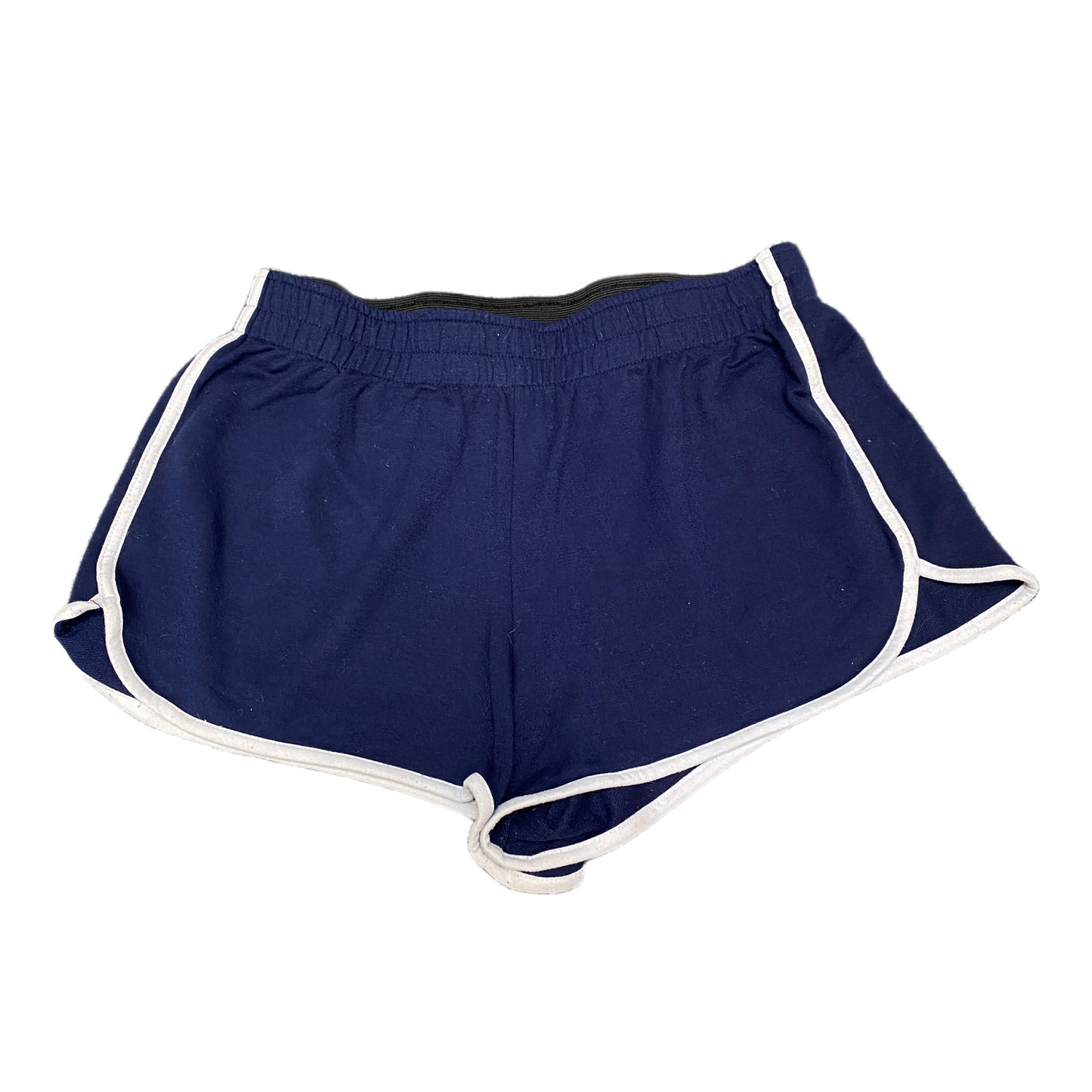 Running Sprinter Shorts Womens M 29" Waist Blue Athletic Gym Workout Dolphin Hem