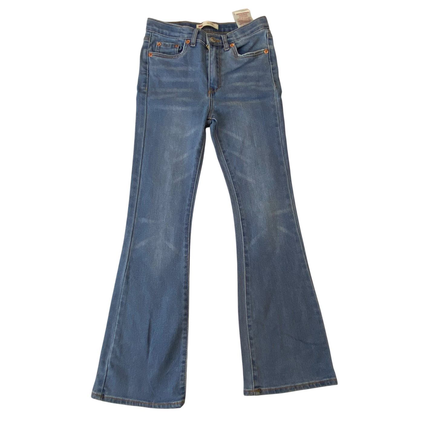 Levi's Jeans Womens 24W 24L Blue Denim Red Tab Medium Wash 726 Flare Leg Preppy