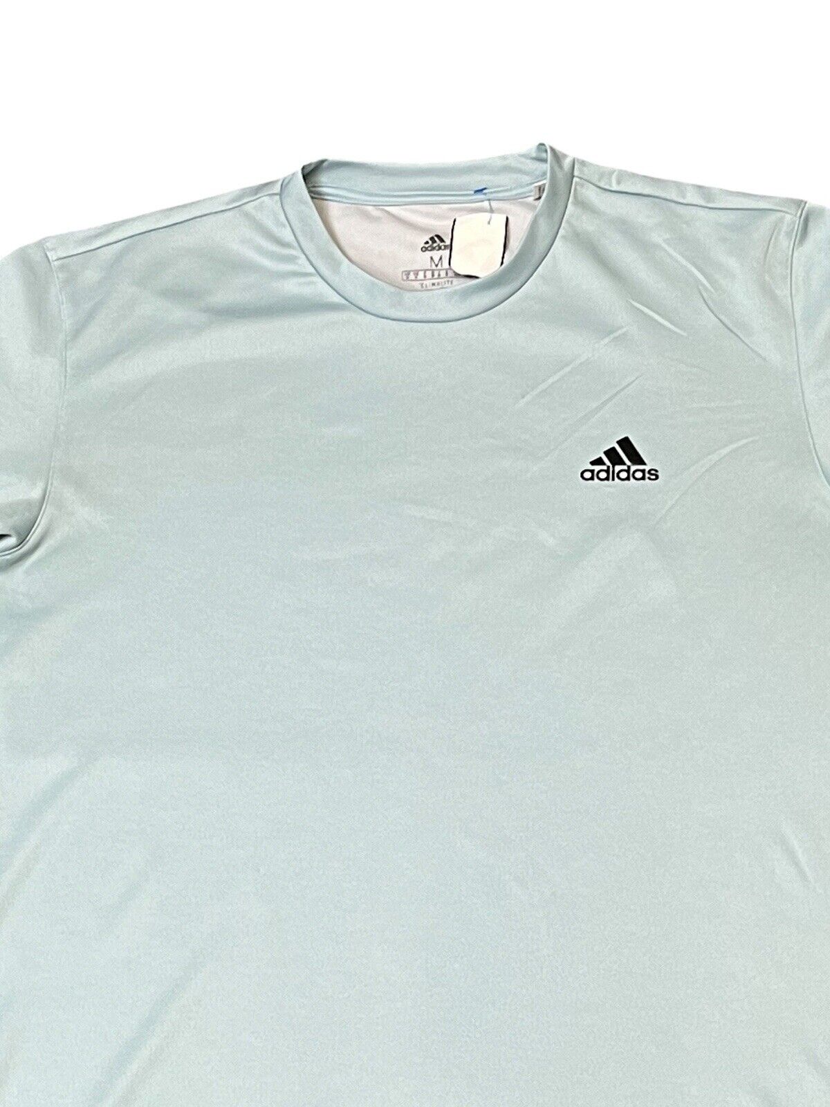 Adidas T-Shirt Blue Mens M Chest Logo