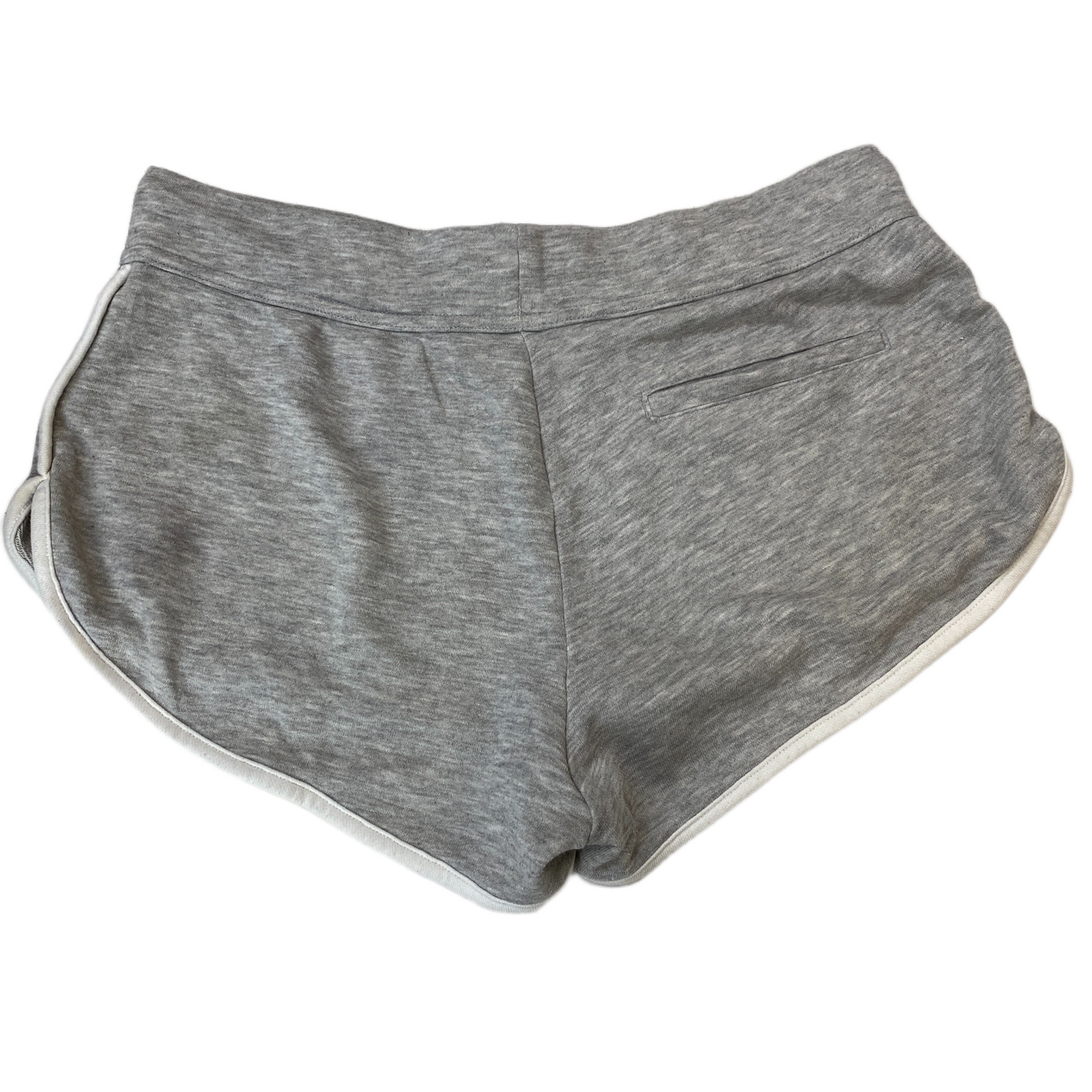 Running Sprinter Shorts Womens M 31" Waist Grey Athletic Gym Workout Dolphin Hem