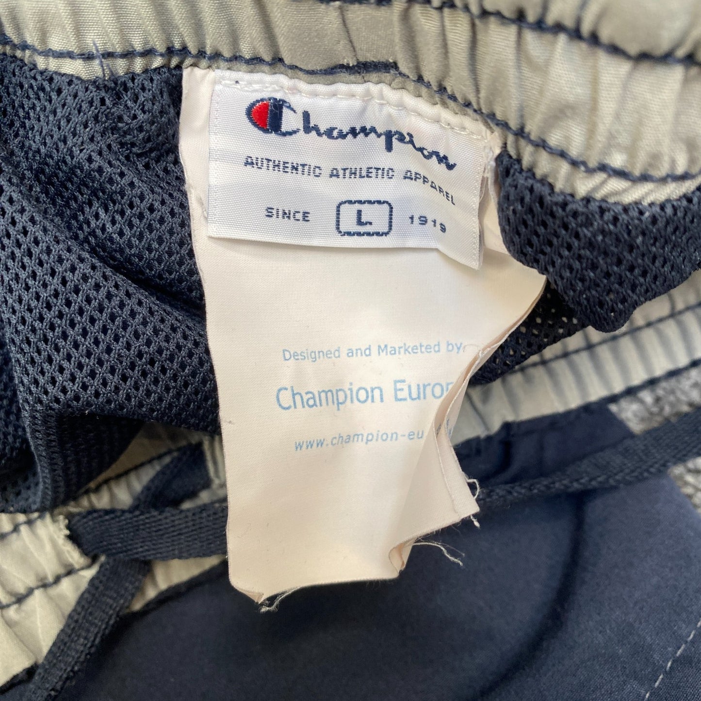 Champion Joggers Fits as Womens 29" Waist Navy Lined Stretch Drawstring Trousers