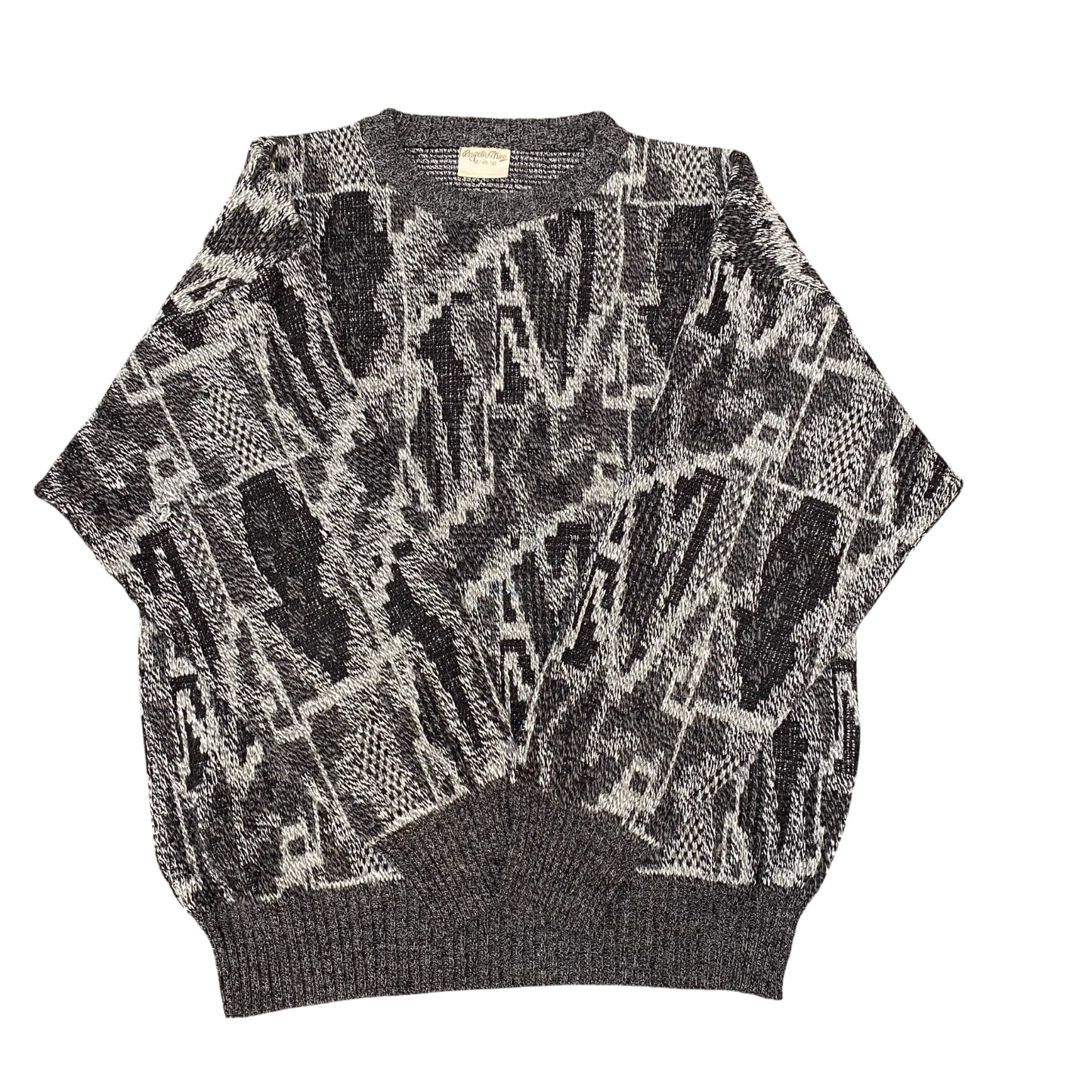 Onpelo Fitrico Jumper Womens Medium Grey Patterned Warm Winter Holiday Pullover