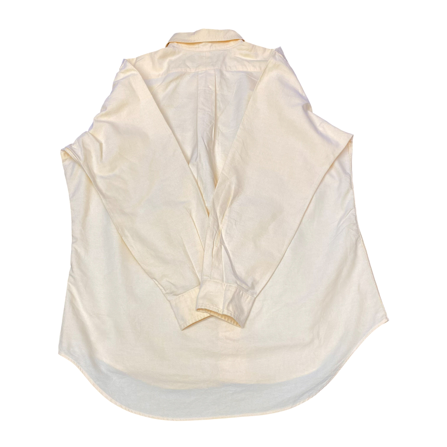 Ralph Lauren Formal Shirt Mens M Yellow Classic Fit Long Sleeve Logo Button Down