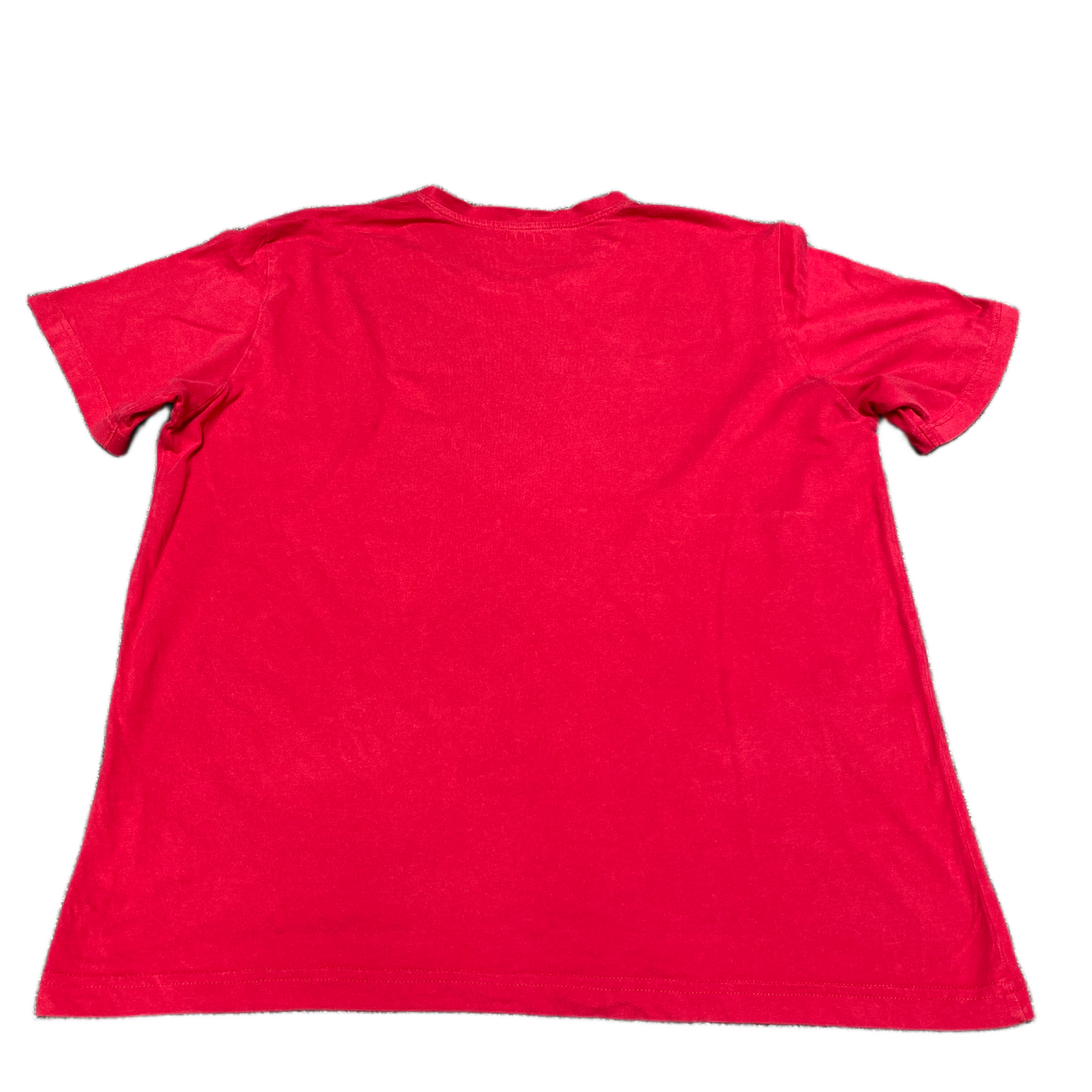 Reebok T-Shirt Womens XL Red Graphic Print Relaxed Fit Short Sleeve Pullover Tee