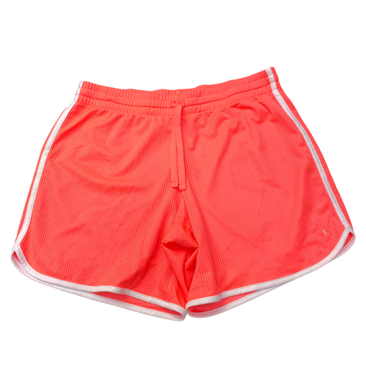 Danskin Now Running Sprinter Shorts Womens Large Orange Elastic Waist Drawstring