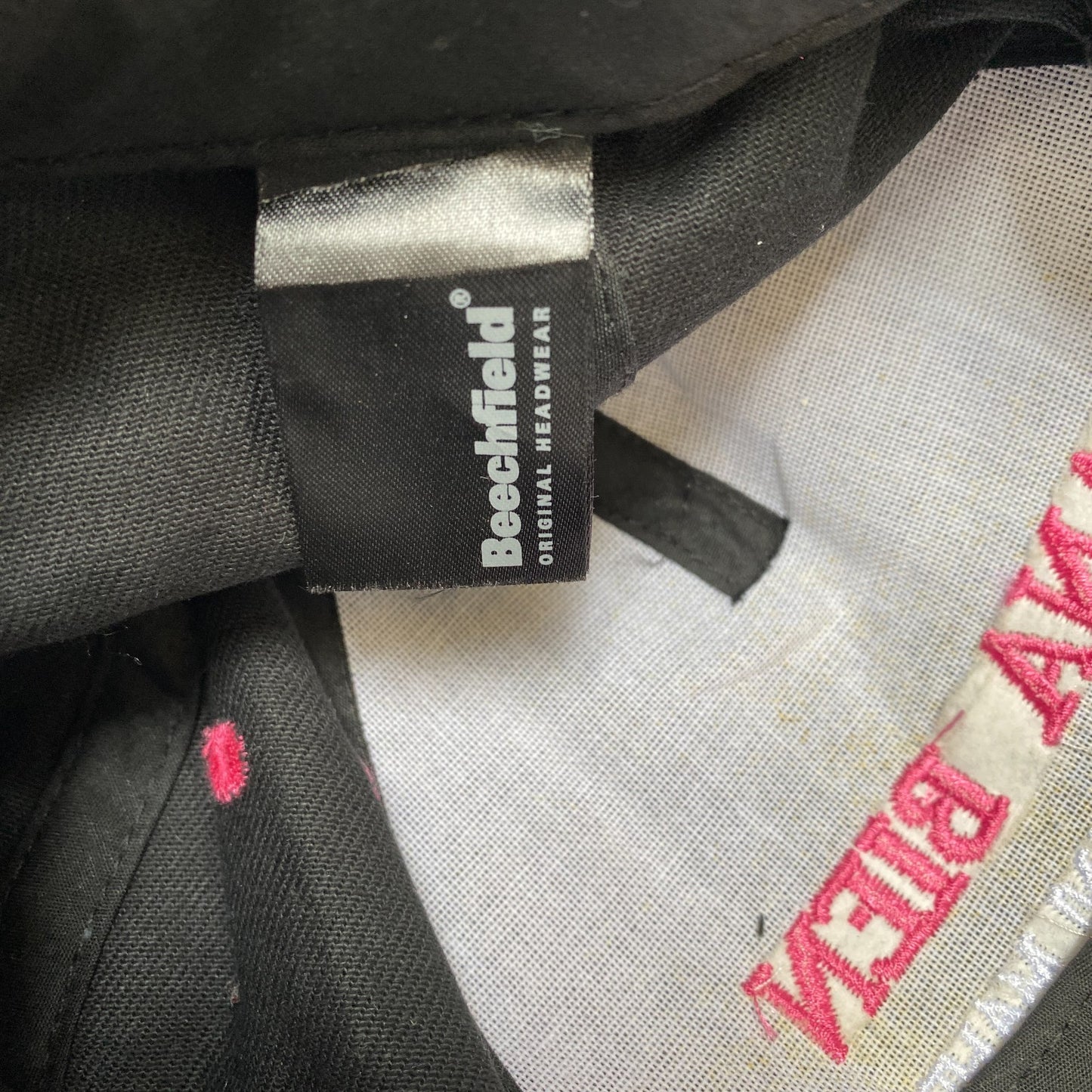 Beechfield Baseball Vap Mens Black Adjustable Embroidered Rana Bien Ghani Mahdi