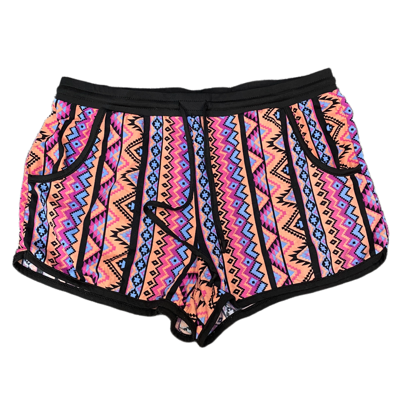 Running Sprinter Shorts Womens L 31" Waist Multi Pattern Athletic Gym Drawstring