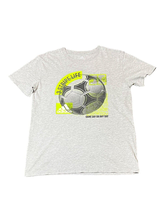 Adidas T-Shirt Game Day Grey Womens L Chest Logo