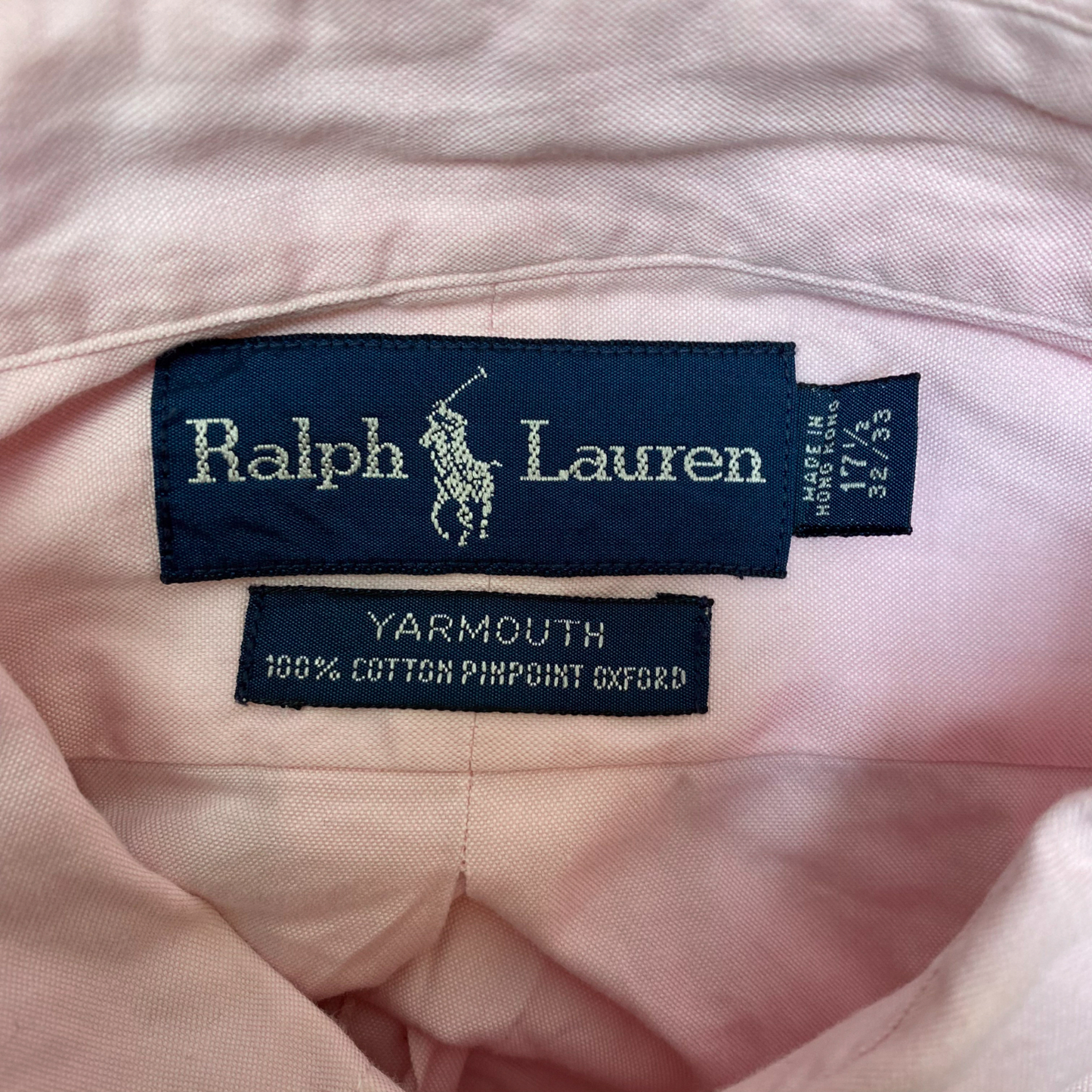 Ralph Lauren Formal Shirt Mens XL Pink Yarmouth Long Sleeve Pony Button Down
