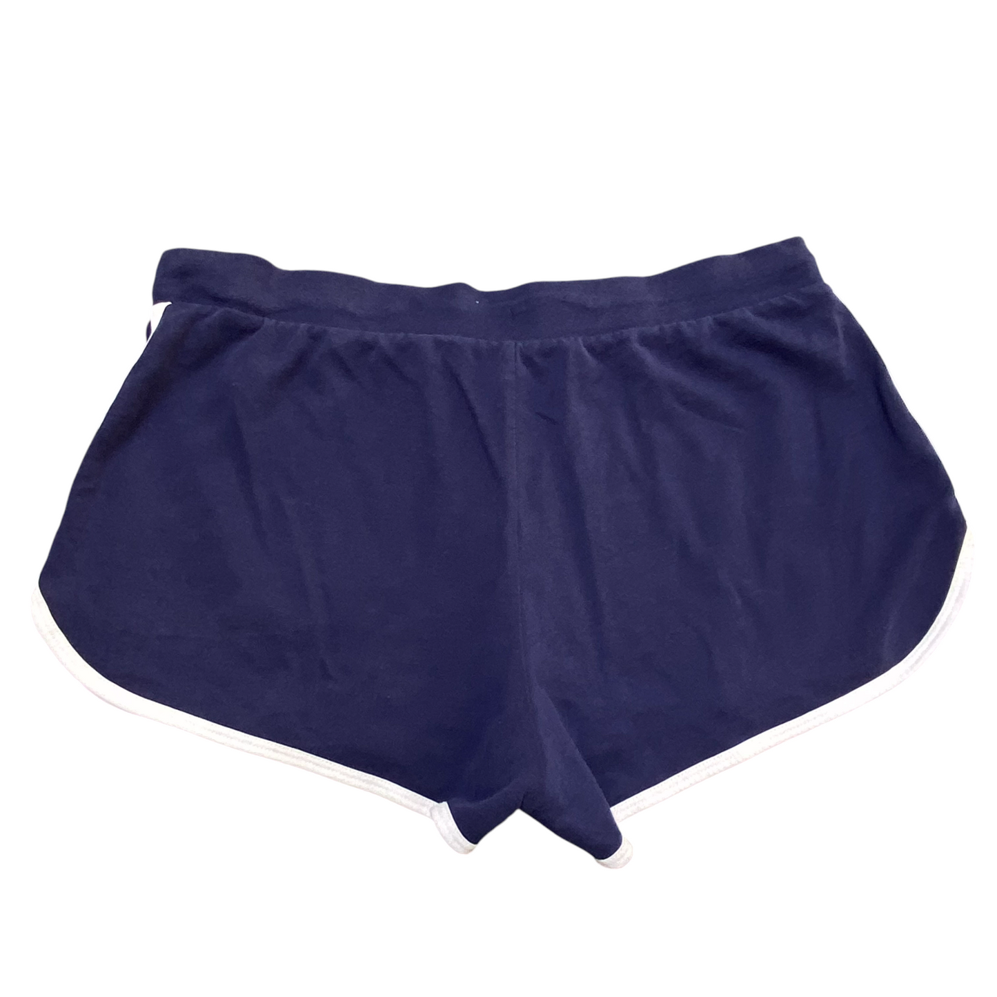 No Boundaries Sprinter Running Shorts Women Large Blue Elastic Waist Dolphin Hem