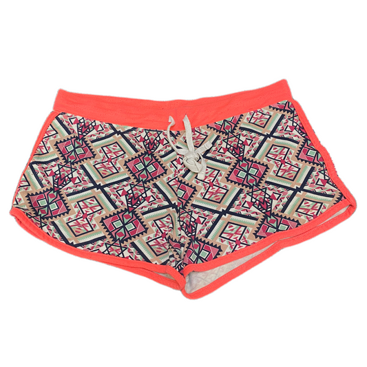 Swim Trunks Shorts Women M 30" Waist Multi Patterned Athletic Workout Drawstring