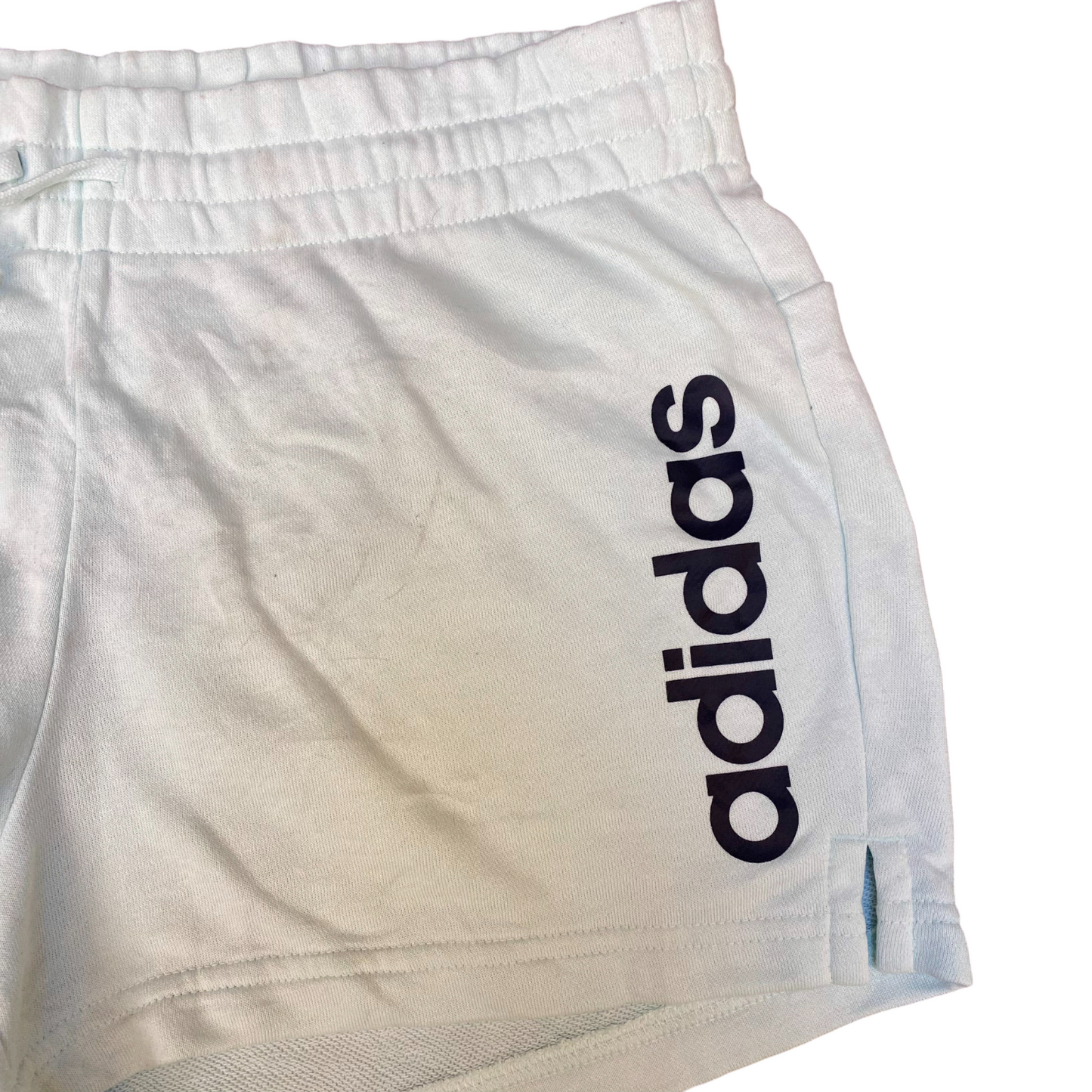 Adidas Essentials Linear French Terry Shorts Womens Medium White Cross Training