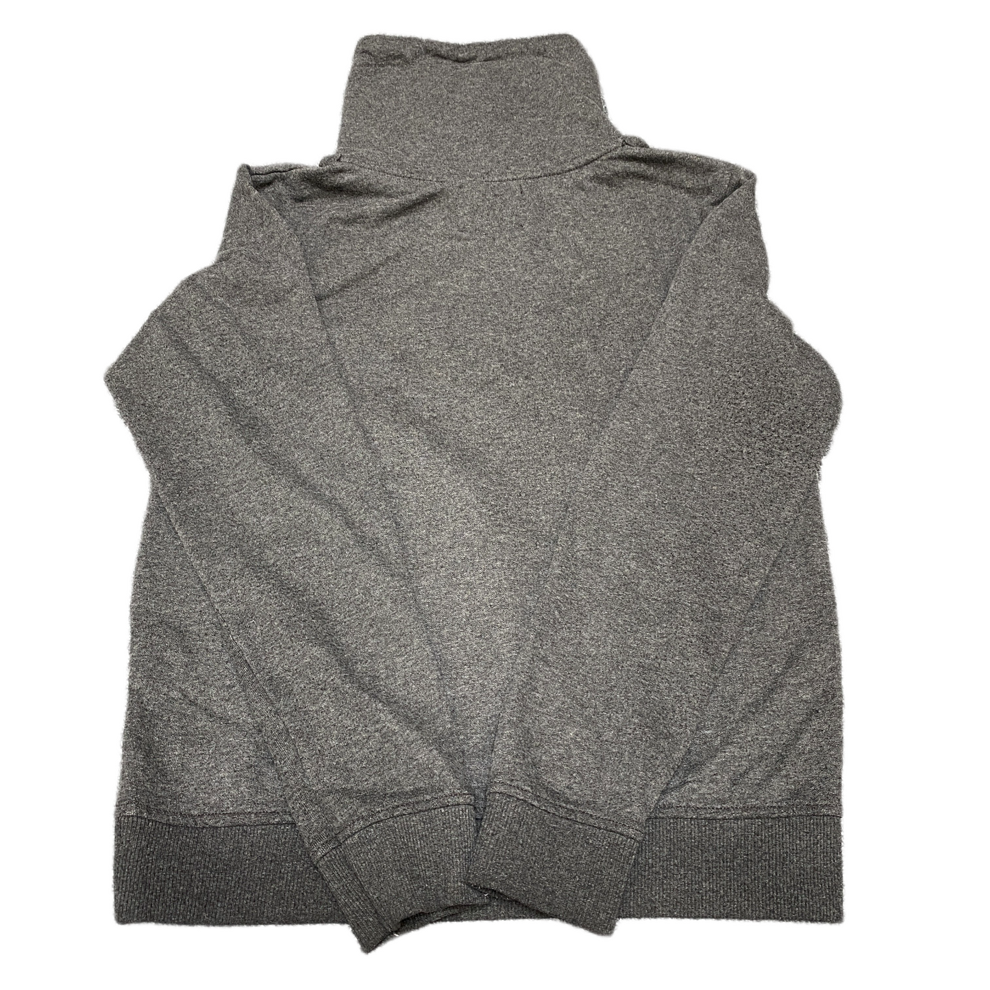 Core by Jack & Jones Hoodie Womens M Charcoal Heather Funnel Neck Drawstring