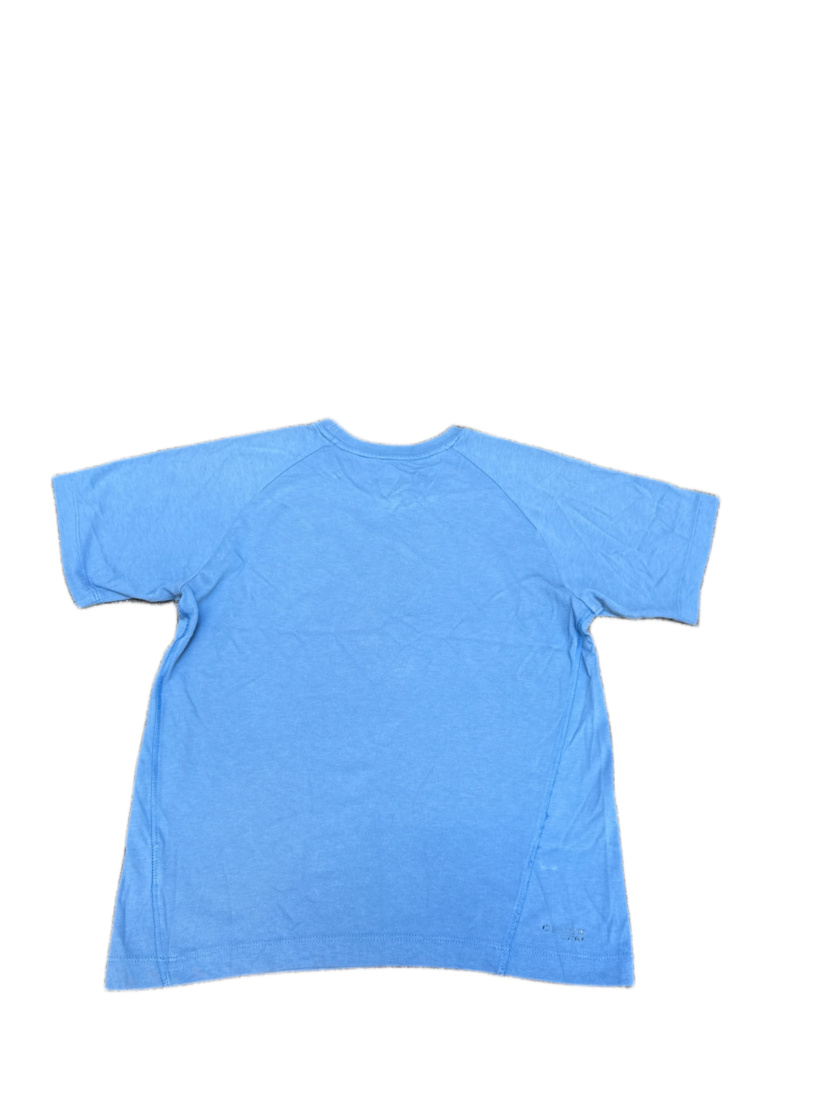 Adidas T-Shirt Boys XS Blue Graphic Logo Short Sleeve Crew Neck Pullover Tee
