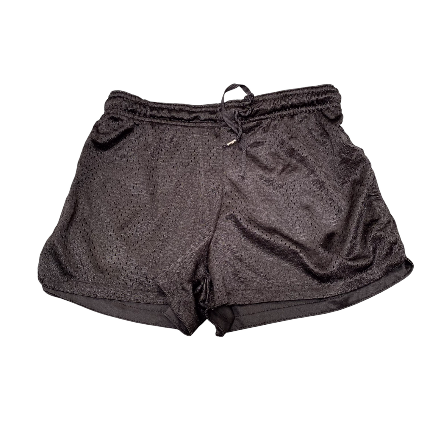 Running Sprinter Shorts Womens XL Black Mesh Activewear Athletic Gym Drawstring