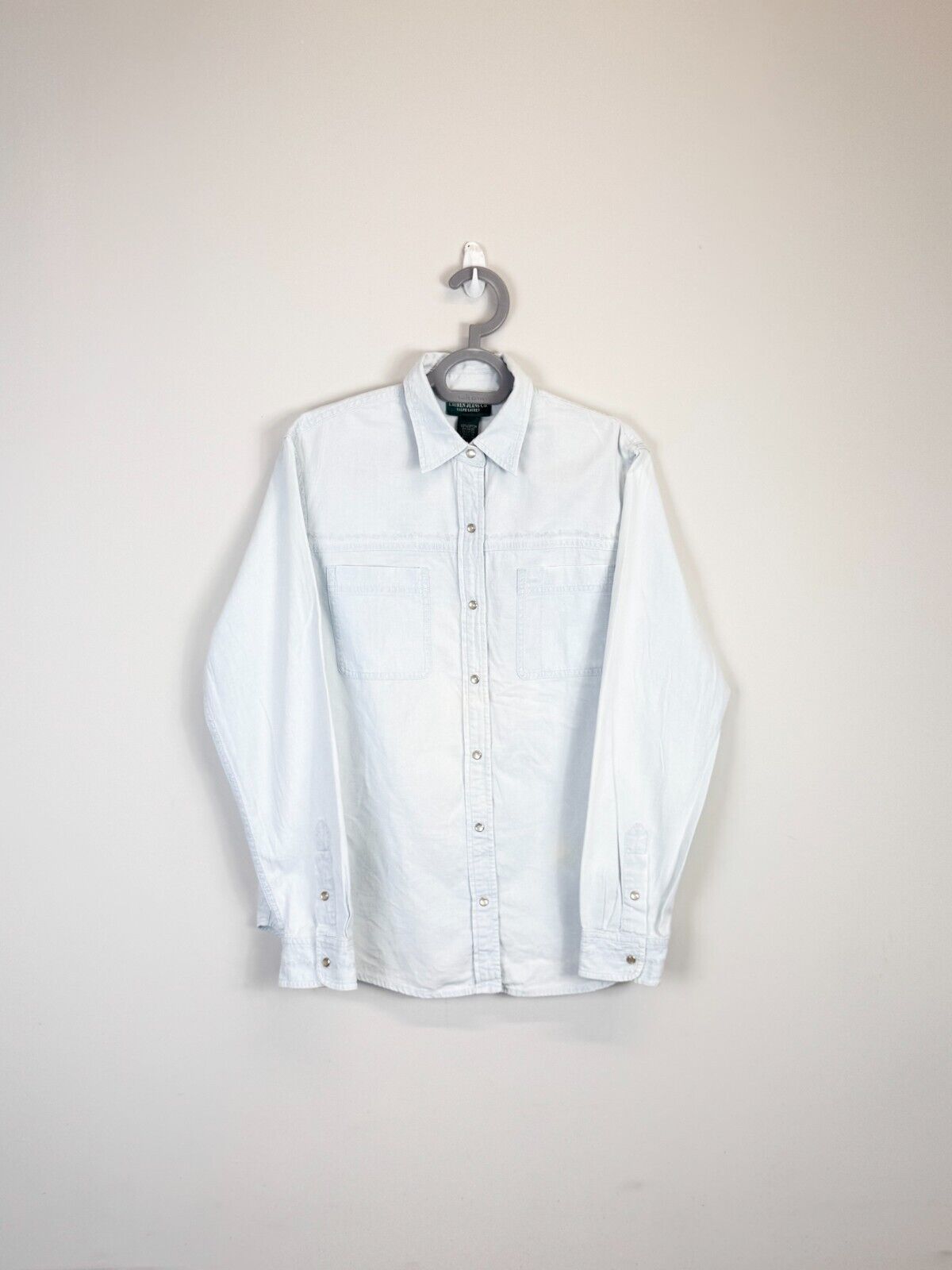 Ralph Lauren Shirt Mens Medium Blue Cotton Long Sleeve Single Pocket Button Down