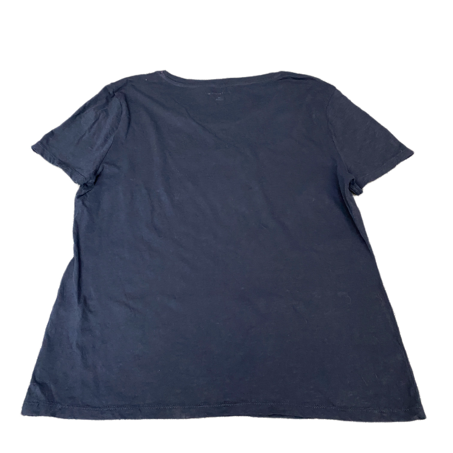 Tommy Hilfiger T-Shirt Womens Large Navy Embroidered Short Sleeve Pullover Tee
