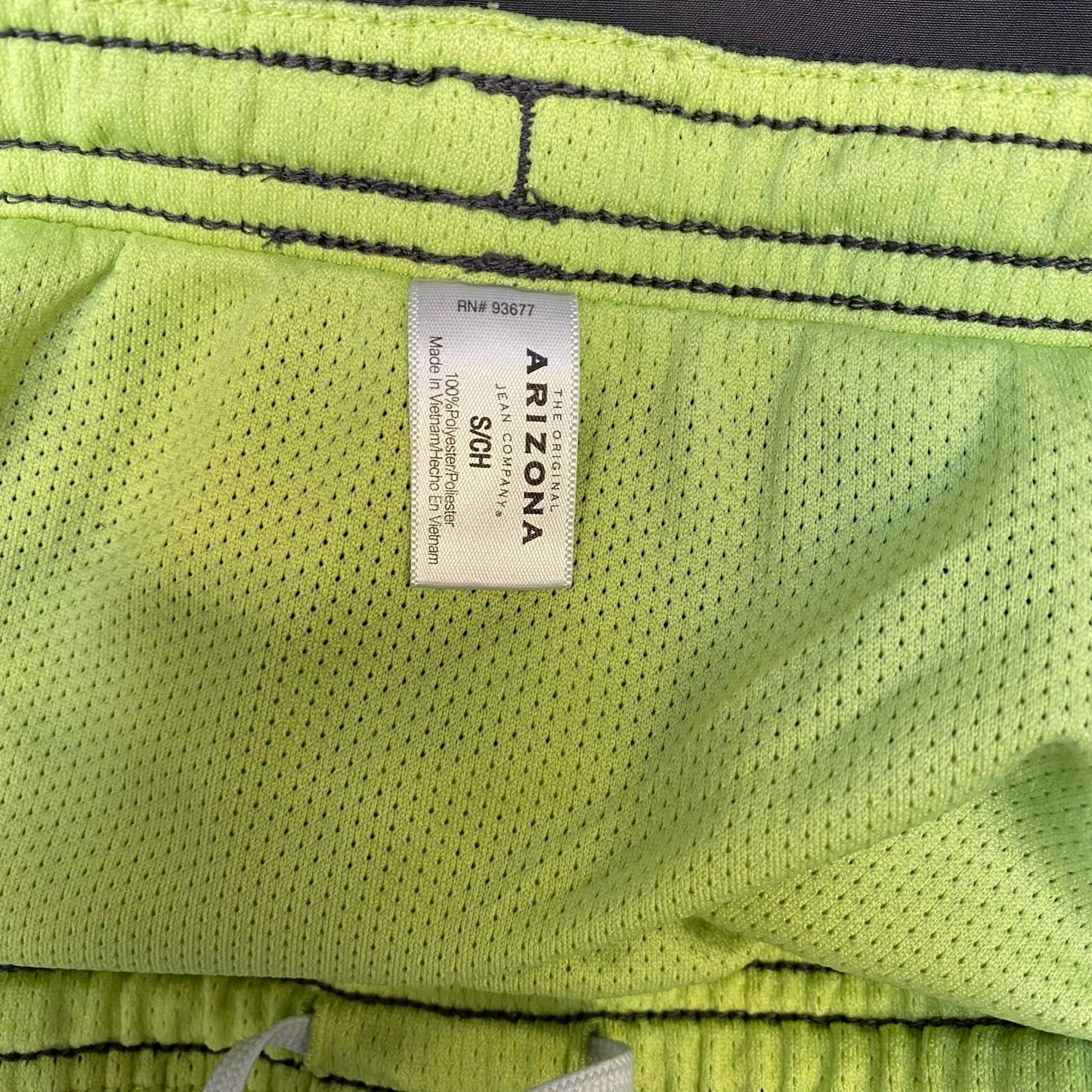 Running Sprinter Shorts Women Small Grey Green Athletic Workout Drawstring Waist