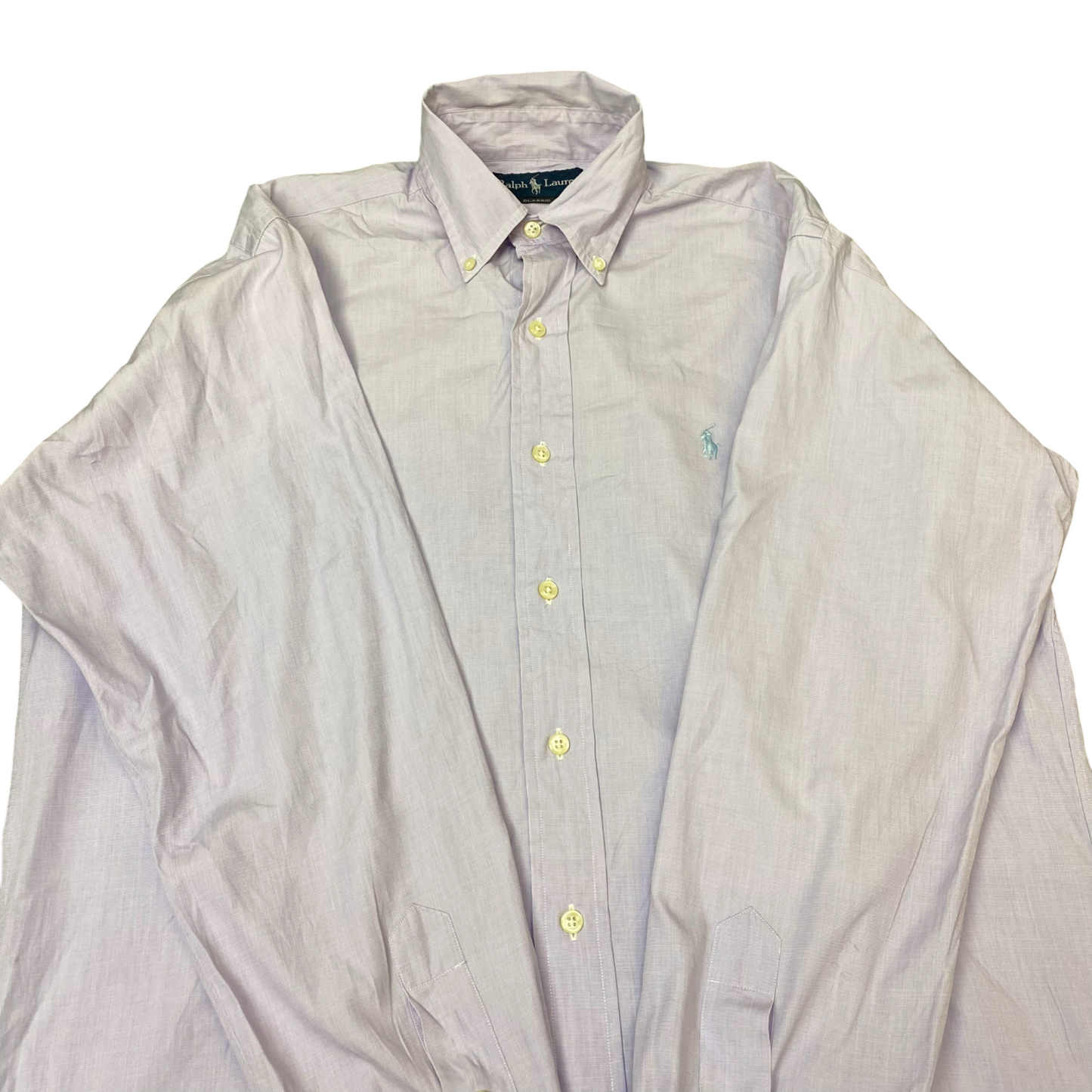 Ralph Lauren Shirt Mens S Purple Classic Fit Long Sleeve Pony Logo Button Down