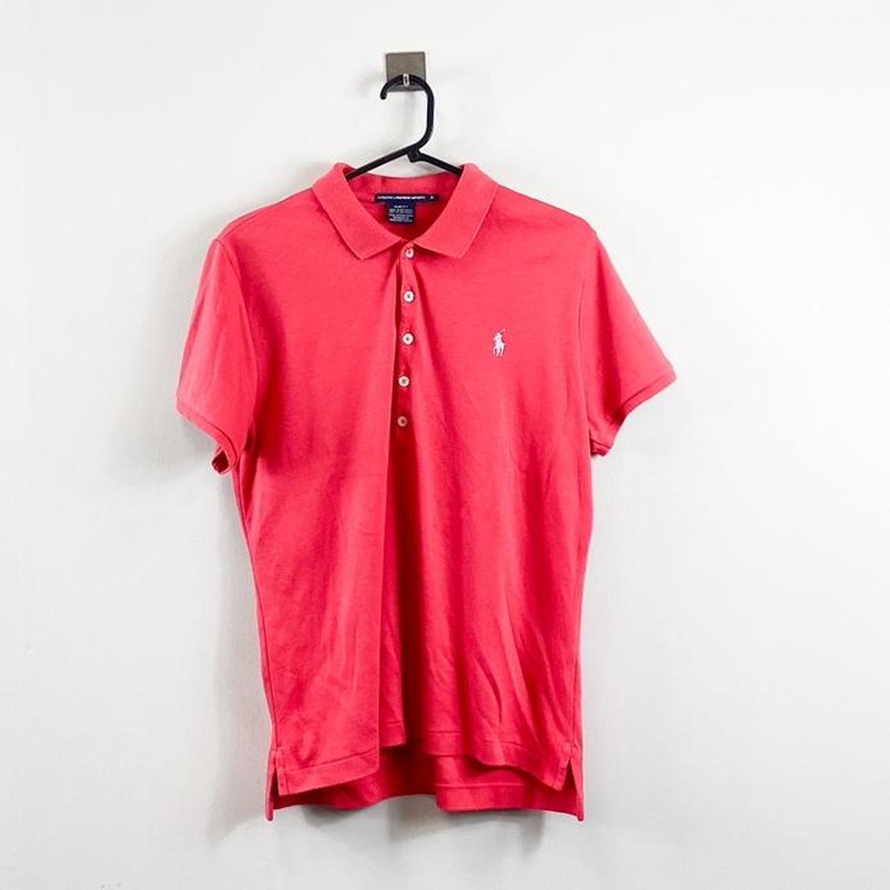 Ralph Lauren Buttoned Polo Shirt Red Women’s S Slim Fit