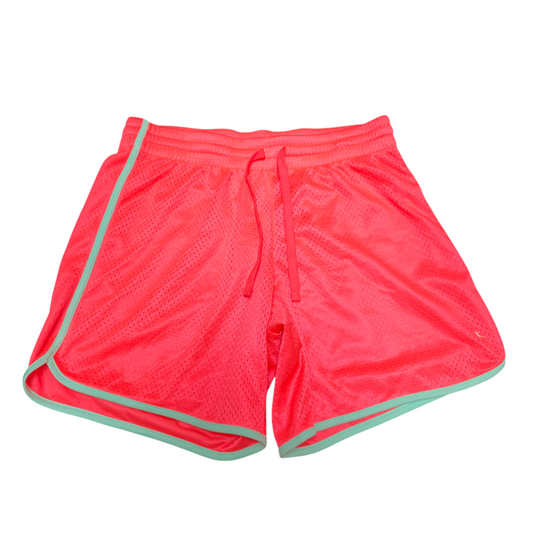 Danskin Now Running Sprinter Shorts Womens Medium Pink Mesh Drawstring Athletic