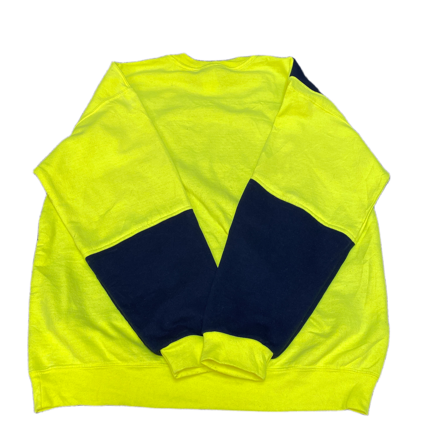 Nike Reworked Sweatshirt Mens M Green Blue Embroidered Spellout Logo Vintage Y2K