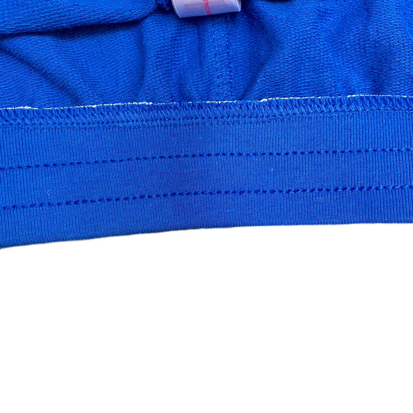 Running Sprinter Shorts Women L 30" Waist Blue Athletic Gym Workout Dolphin Hem