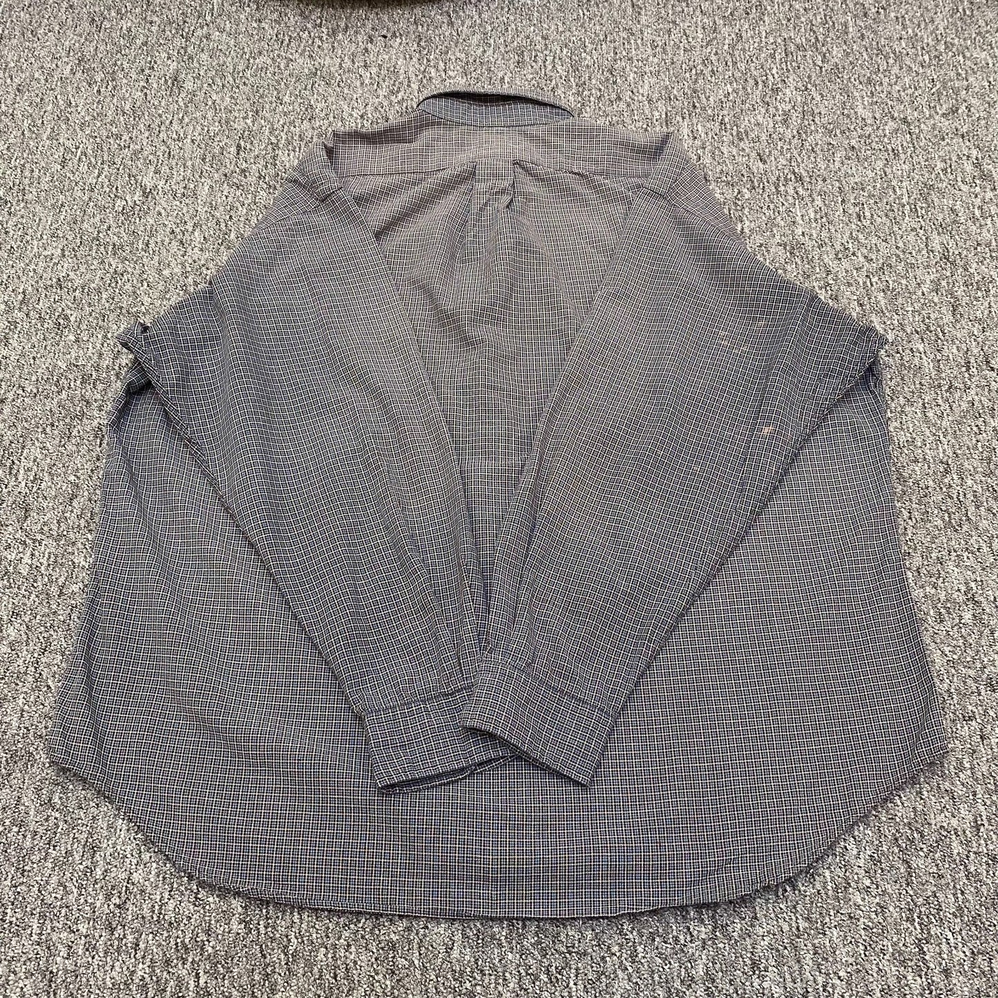 Ralph Lauren Big Shirt Mens L Multi Check Long Sleeve Pony Logo Button Down