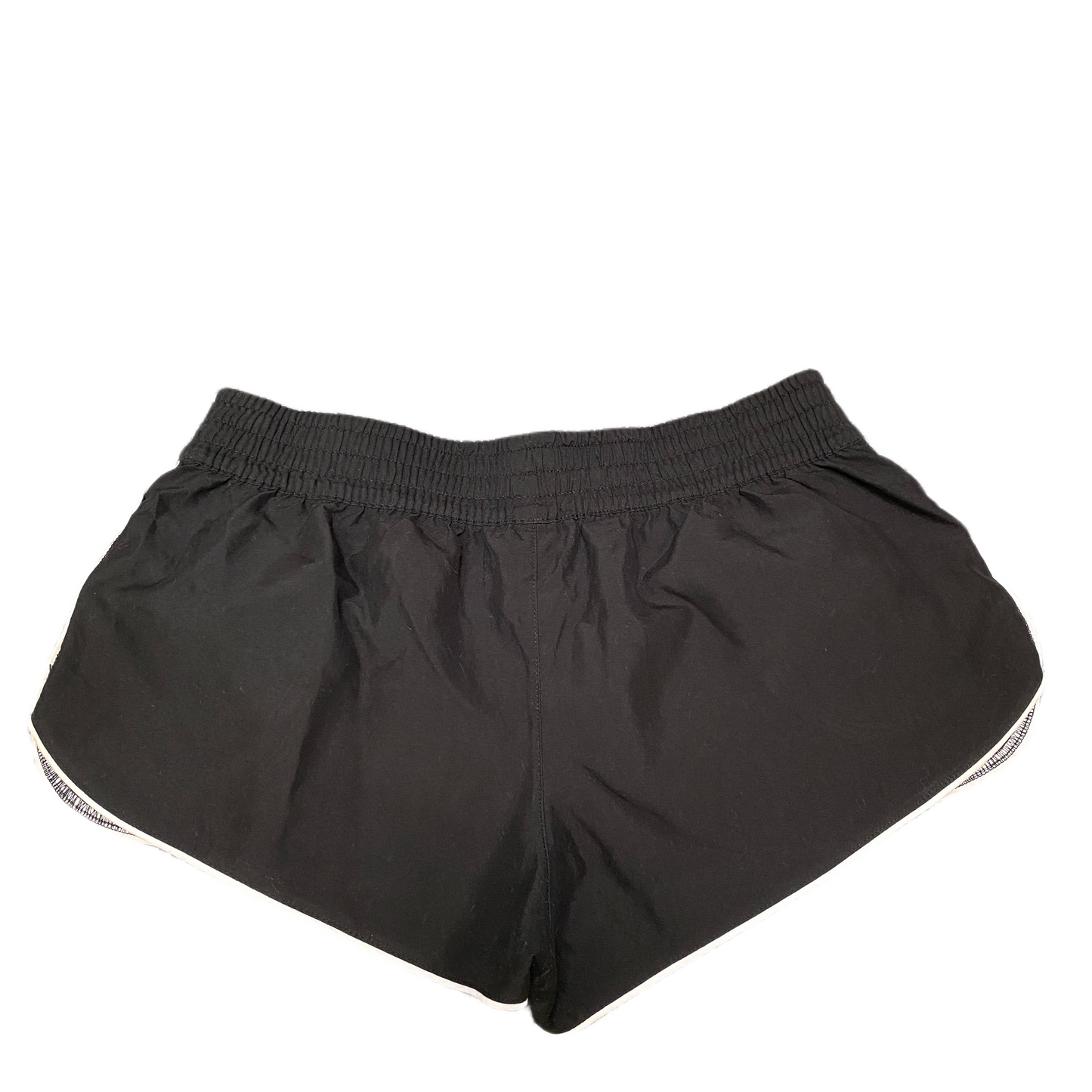 Running Sprinter Shorts Womens L 30" Waist Black Athletic Workout Dolphin Hem