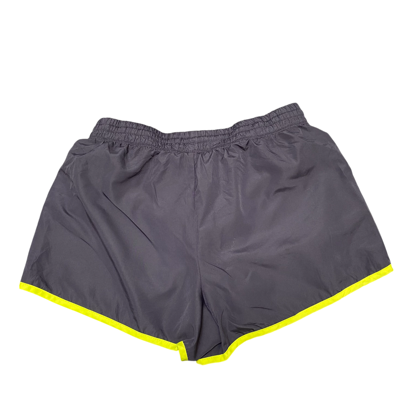 Running Sprinter Shorts Womens 28W Grey Athletic Workout Performance Dolphin Hem