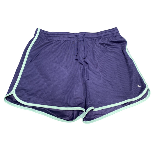 Danskin Now Running Sprinter Shorts Womens Large Purple Elastic Waist Athletic