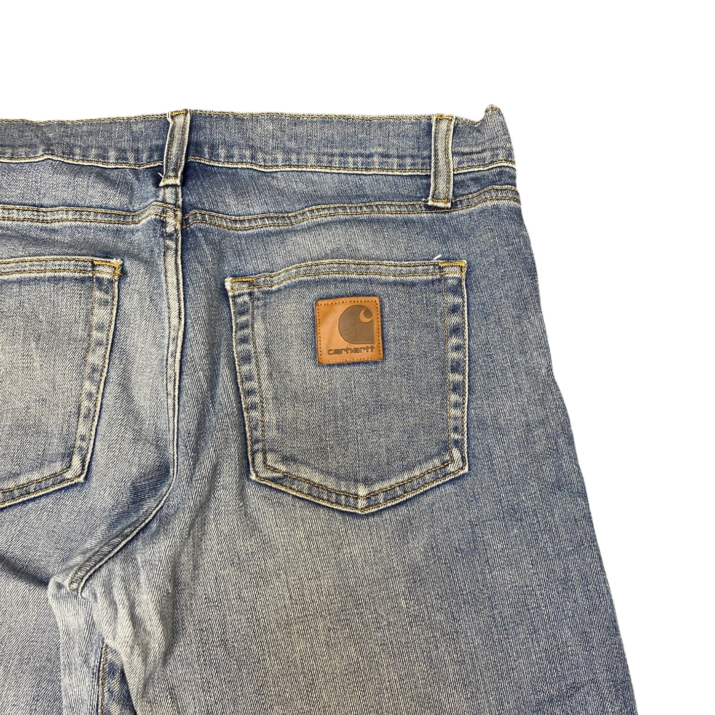Carhartt WIP Rebel Pant Jeans Men Medium Blue Denim Faded Carpenter Straight Leg